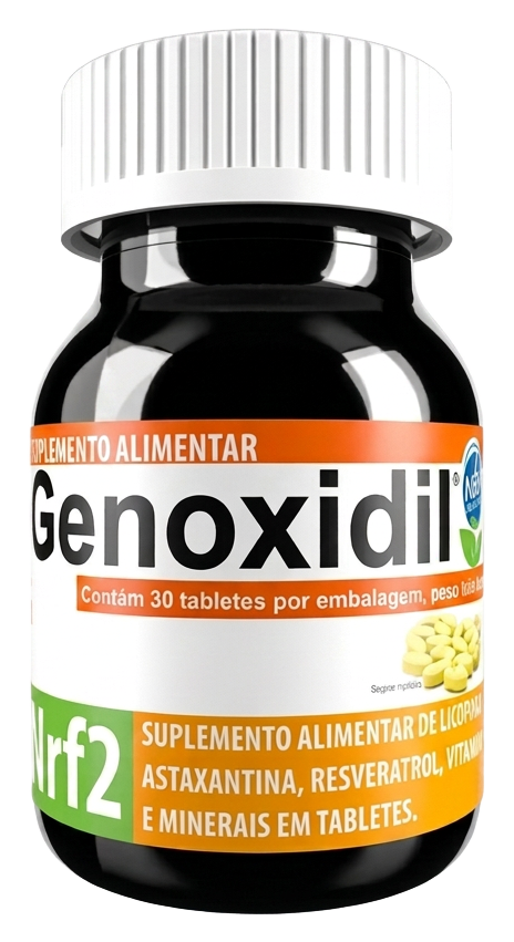 Frasco do suplemento Genoxidil Nrf2