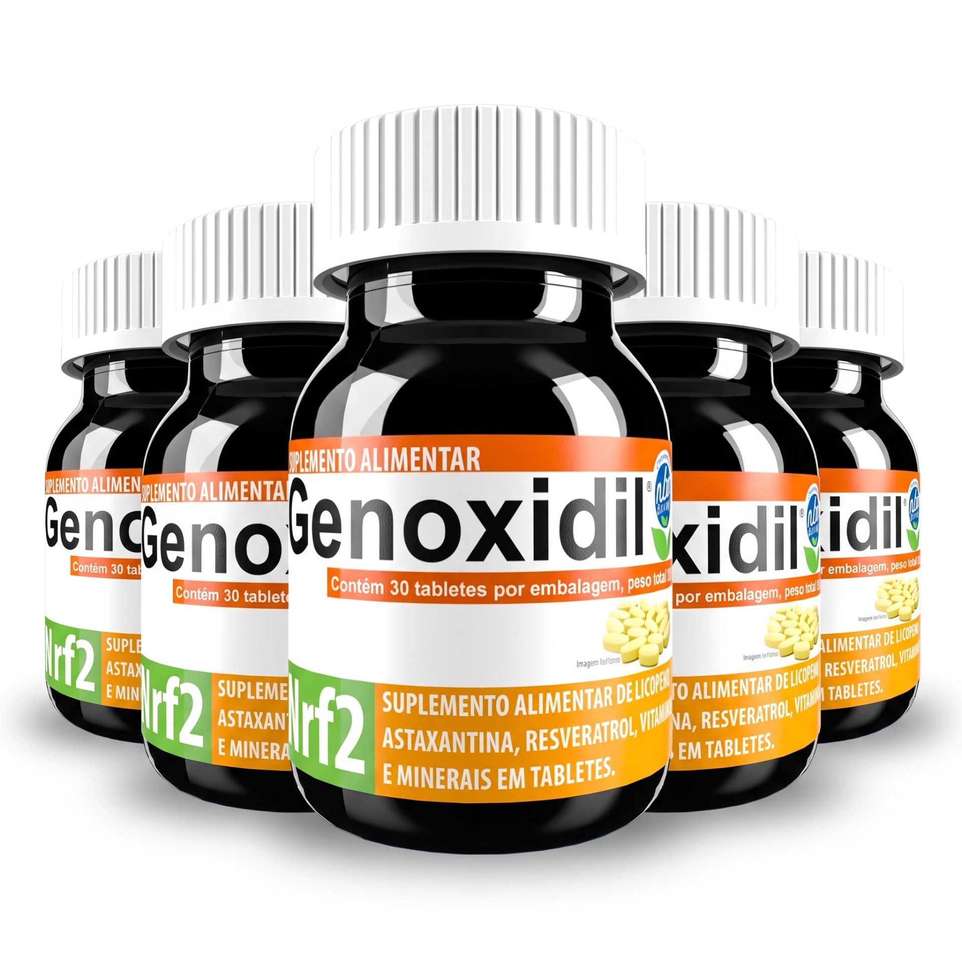 Kit com 5 frascos de Genoxidil Nrf2